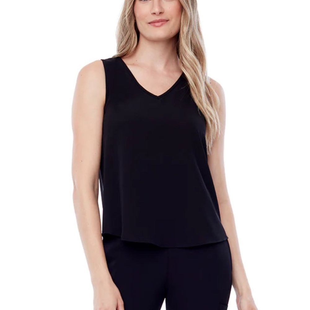 I Love Tyler Madison Black Sleeveless V-Neck Top